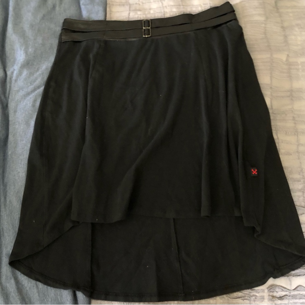 ROYAL BONES Skirt Women’s sz L (shorter front/longer back) GOTH Punk Classic NM